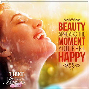 Beauty appears the moment you feel happy