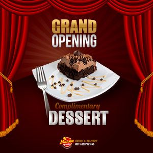 Grand Opening - Complementary Dessert